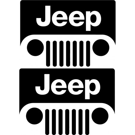 2x Jeep Logo Sticker Decal Decal Stickers - DecalsHouse