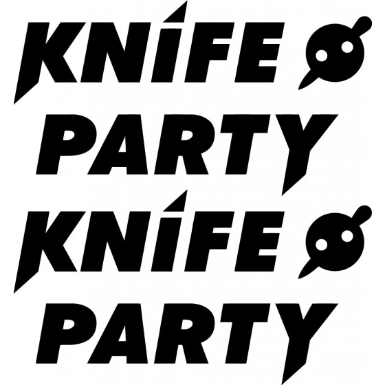 2x Knife Party Logo Sticker...