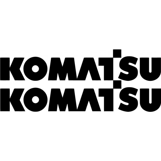 2x Komatsu Logo Sticker...