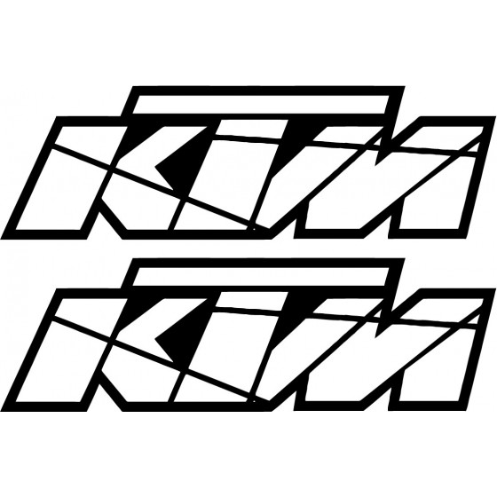 2x Ktm Logo V4 Racing...