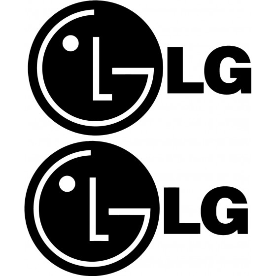2x Lg Logo Sticker Decal...