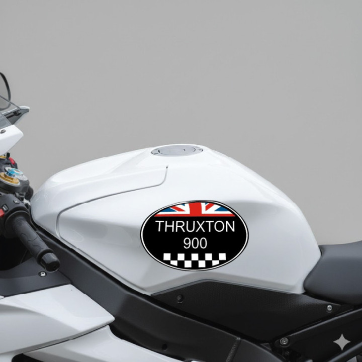 Triumph Thruxton 900 Café Racer Stickers – Motorcycle Decals (2-Pack)
