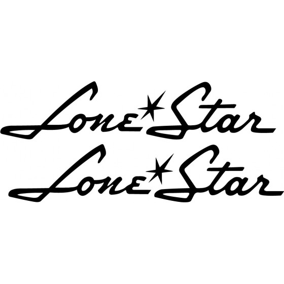 2x Lone Star Logo Sticker...