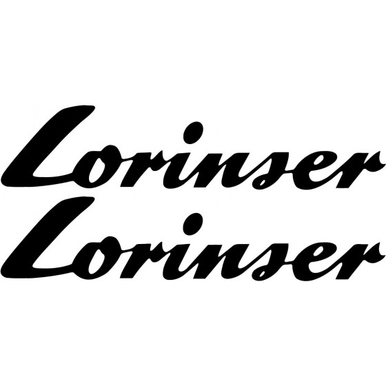 2x Lorinser  Logo Sticker...