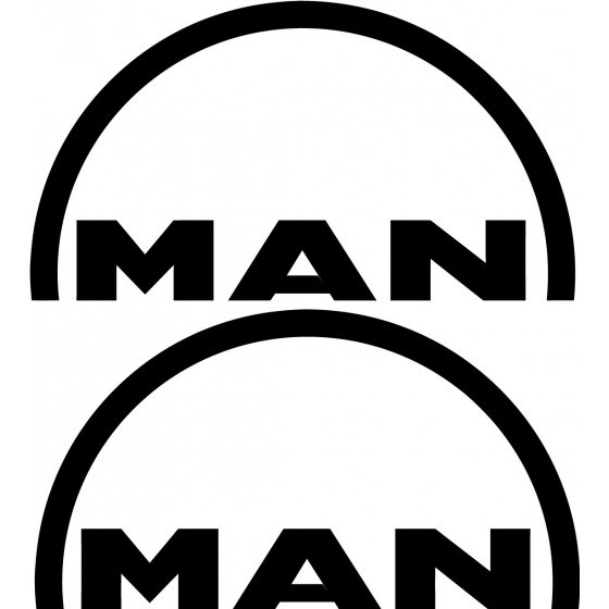 2x Man Logo V1 Racing...
