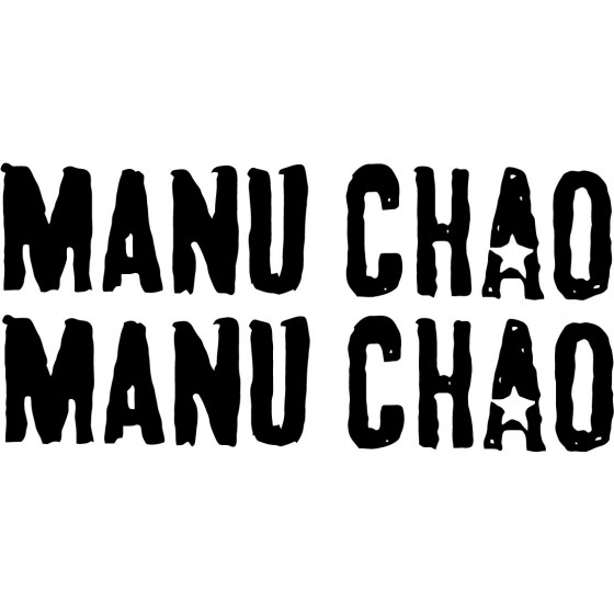 2x Manu Chao Logo Sticker...