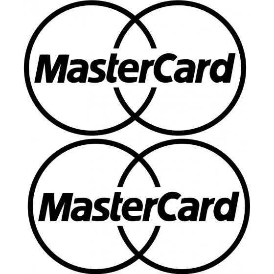 2x Mastercard Logo Sticker...