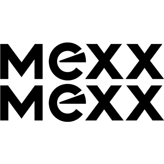 2x Mexx Logo Sticker Decal...