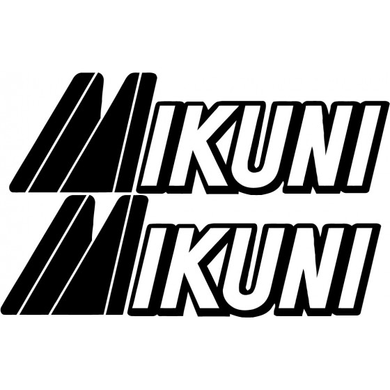 2x Mikuni Logo V1 Racing...