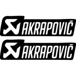 Akrapovic Stickers – Titanium Exhaust Slip-On Performance Decals (2-Pack)