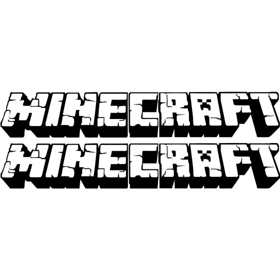 2x Minecraft Logo Sticker...