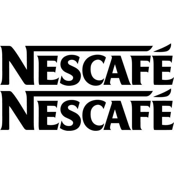 2x Nescafe Logo Decals...