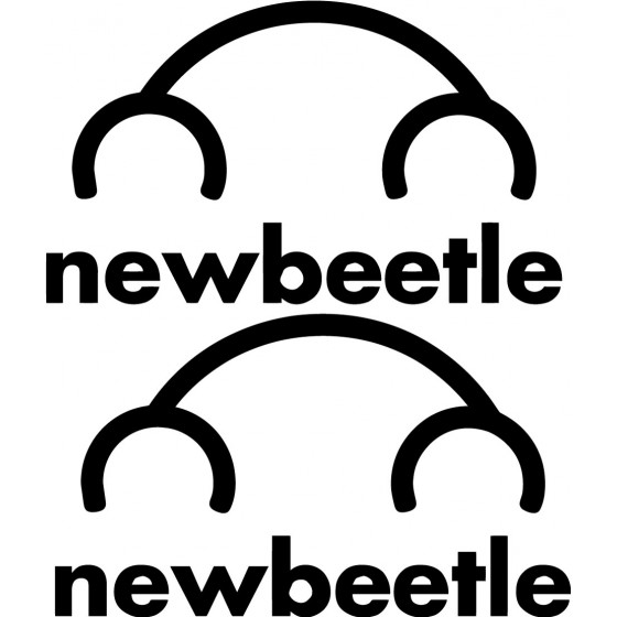 2x Newbeetle Logo Sticker...