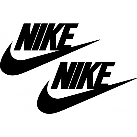 2x Nike Logo Sticker Decal...