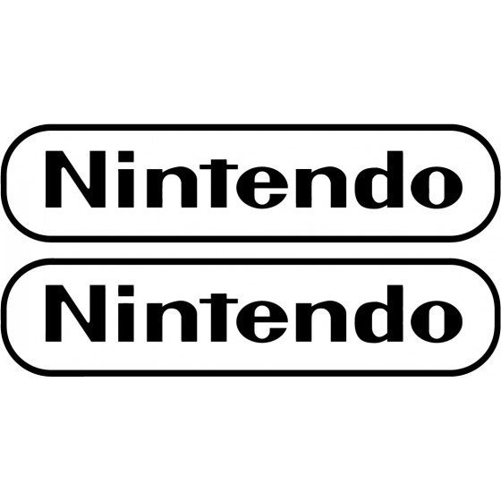 2x Nintendo Logo Sticker...