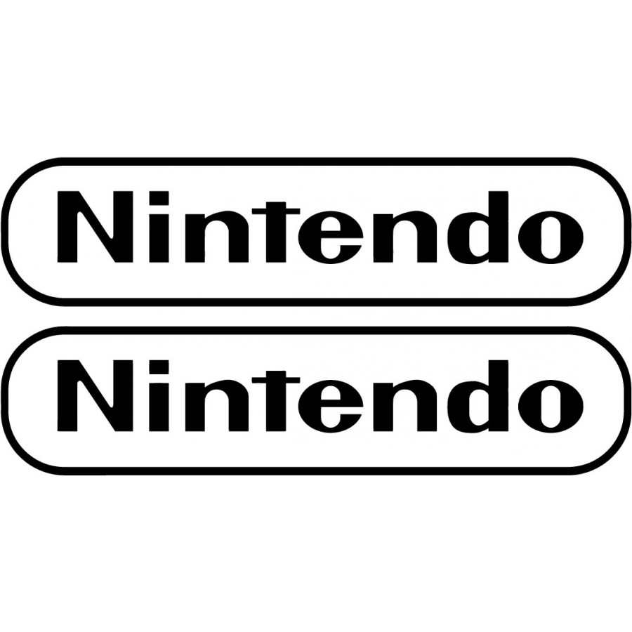 2x Nintendo Logo Sticker Decal Decal Stickers DecalsHouse