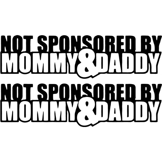 2x Not Sponsored By Mommy...