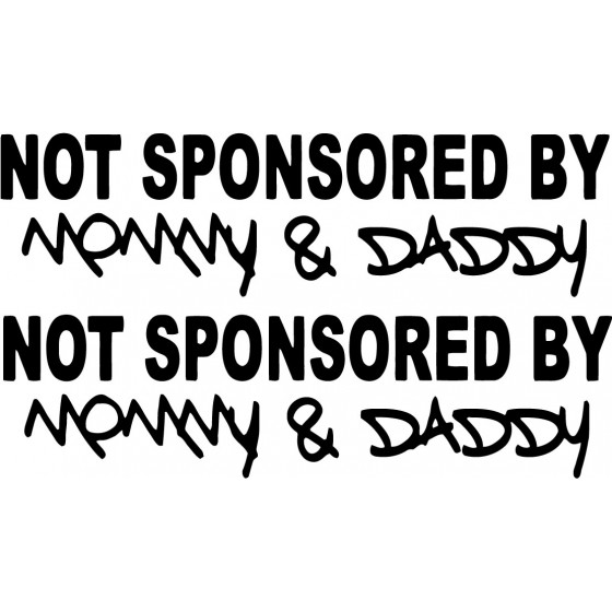 2x Not Sponsored By Mommy...