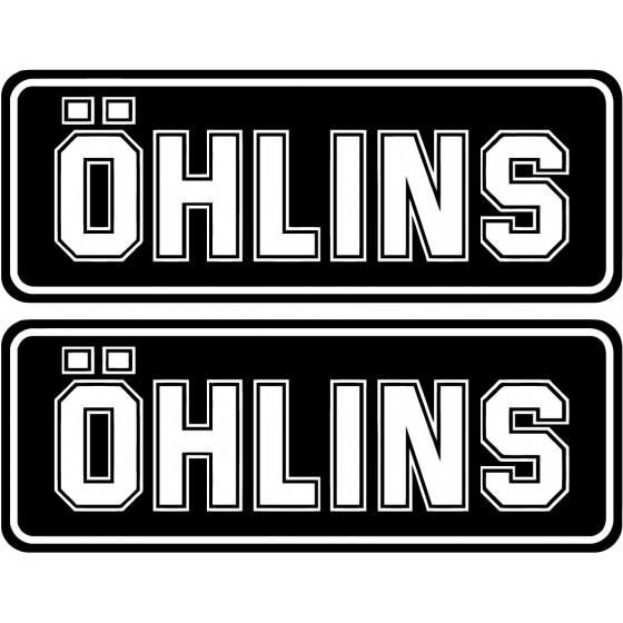 2x Ohlins Logo V1 Racing...