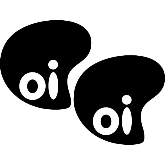 2x Oi Logo Sticker Decal...