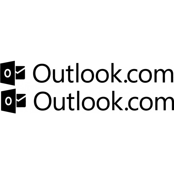 2x Outlook Logo Sticker...