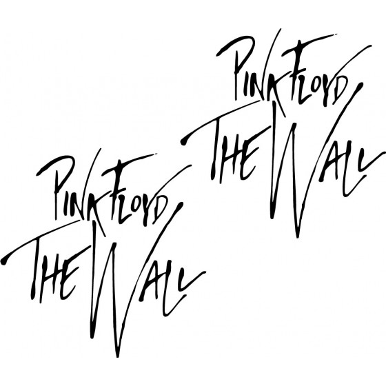 2x Pink Floyd Logo Decals...