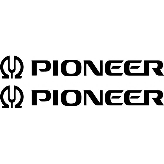 2x Pioneer V2 Logo Sticker...