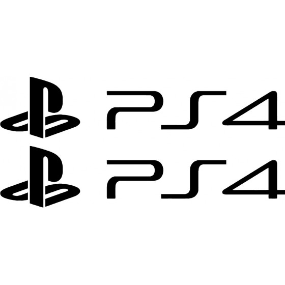 2x Playstation 4 Logo...