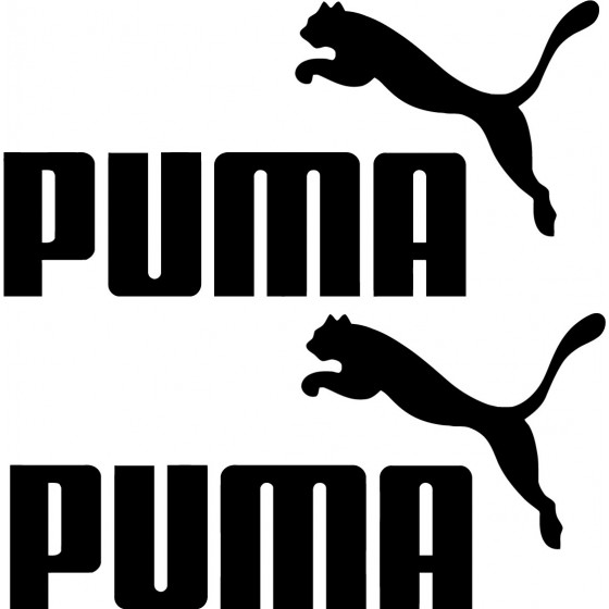 2x Puma Logo Sticker Decal...