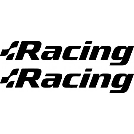 2x Racing Logo Sticker Decal Decal Stickers - DecalsHouse