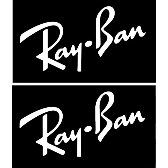 2x Ray Ban Logo Decals...