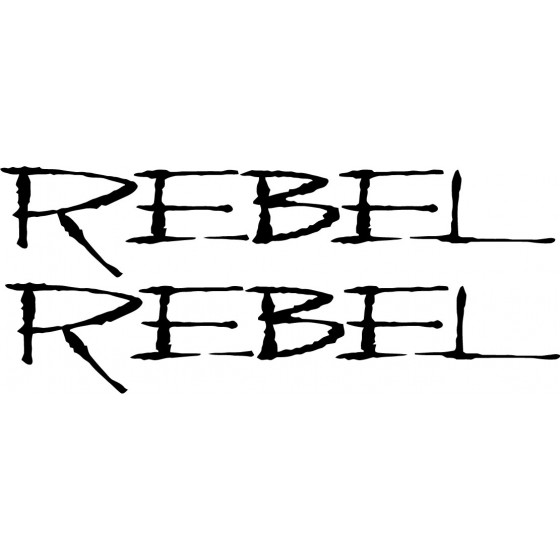 2x Rebel Logo Sticker Decal...