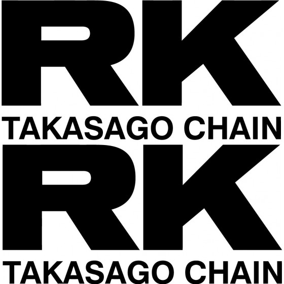 2x Rk Takasago Chain Logo...
