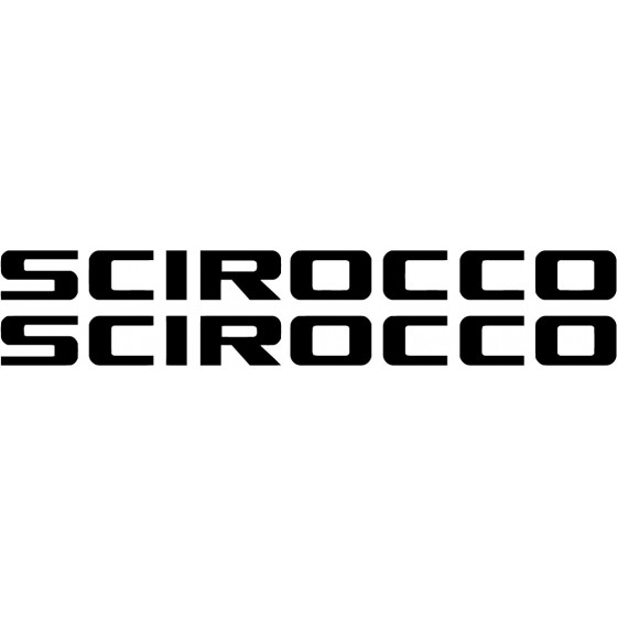 2x Scirocco Logo Sticker...