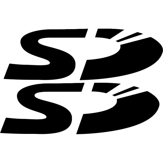 2x Sd Logo Sticker Decal...