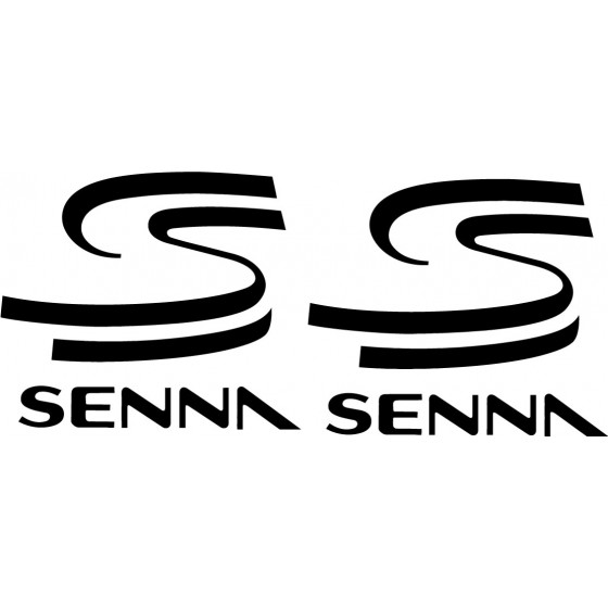 2x Senna Logo Sticker Decal...