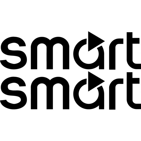 2x Smart Logo Sticker Decal...