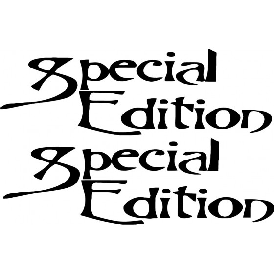 2x Special Edition Sticker...