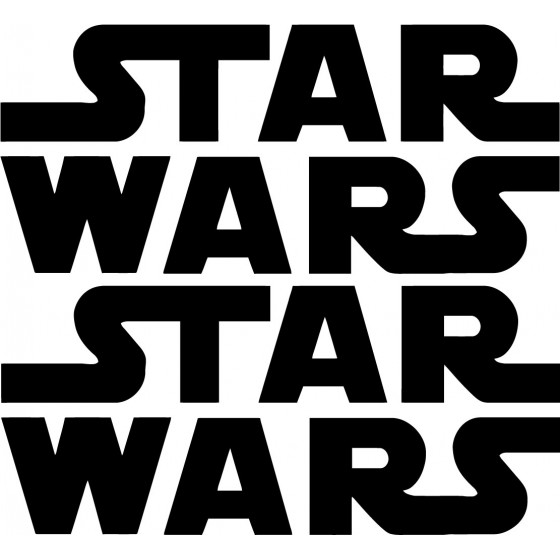 2x Stars Wars Decals Stickers