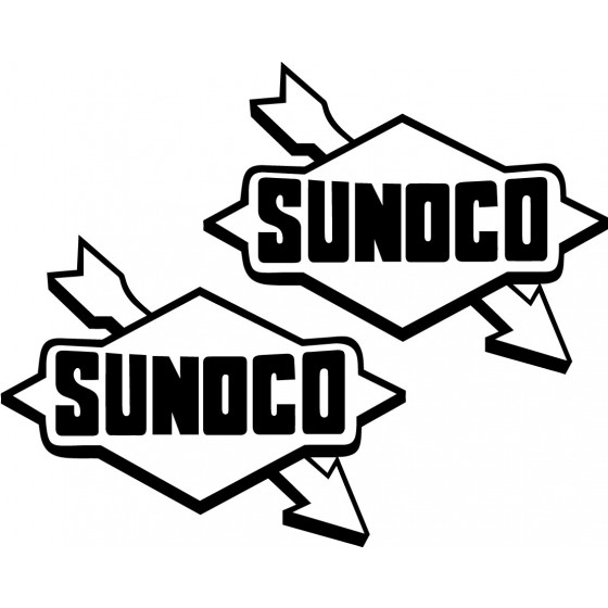 2x Sunoco Logo V1 Racing...
