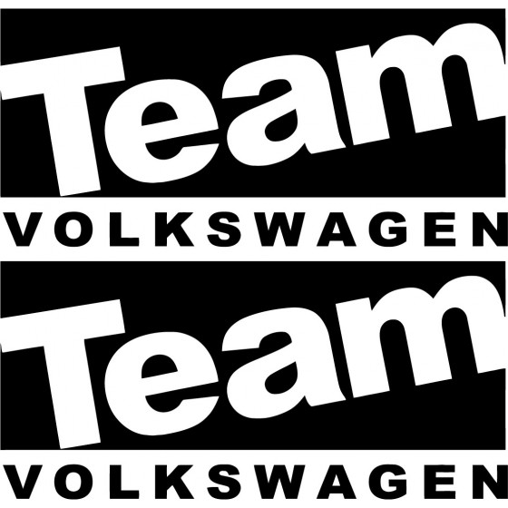 2x Team Volkswagen Sticker...