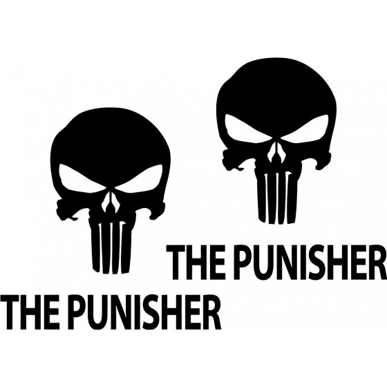 2x The Punisher Sticker...