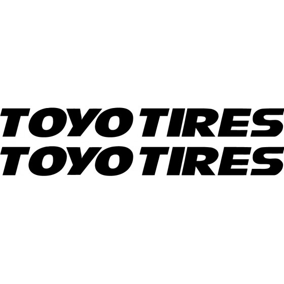 2x Toyo Tires Sticker Decal...