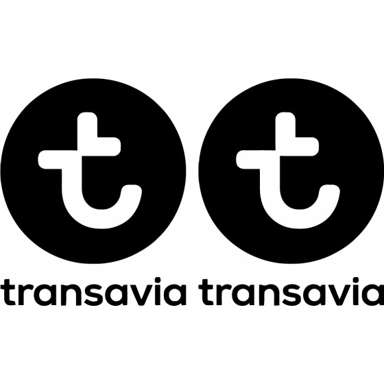 2x Transavia Sticker Decal...