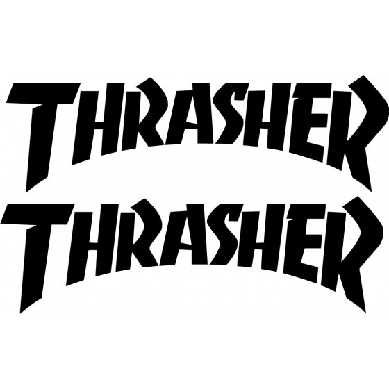 2x Trasher Sticker Decal...