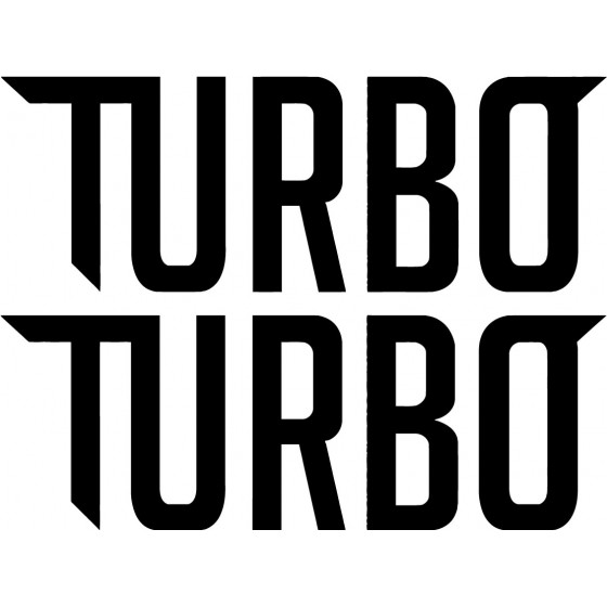 2x Turbo V2 Logo Sticker...