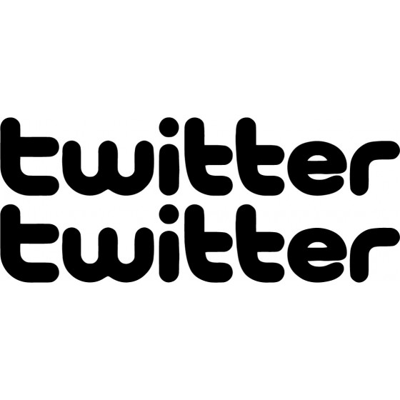 2x Twitter Logo Sticker...