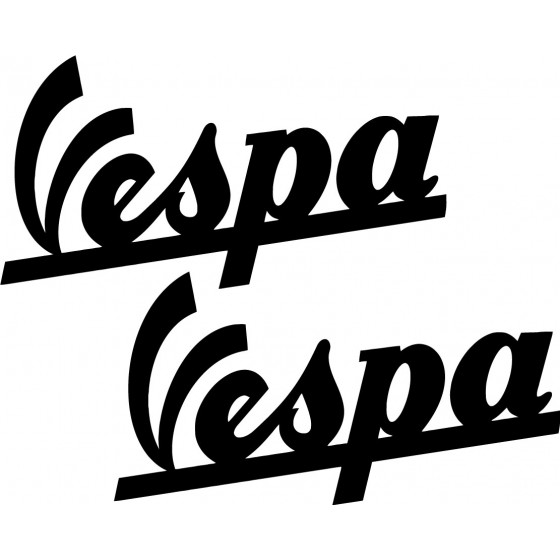 2x Vespa Logo Sticker Decal...