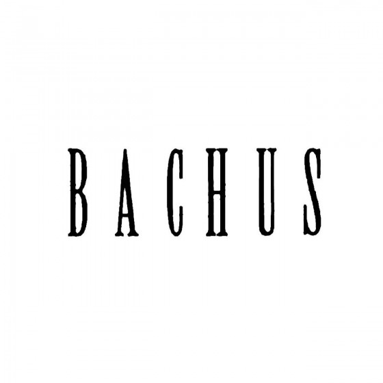 Bachusband Logo Vinyl Decal