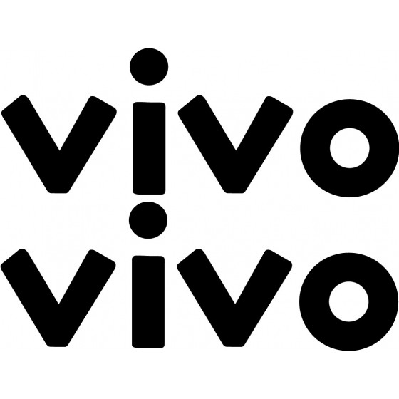 2x Vivo Logo Sticker Decal...